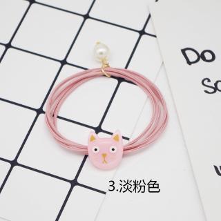 Dây buộc tóc đính mặt mèo dễ thương