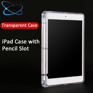 Case 9.7 5th 6th Generation Clear TPU Case with Pen Holder Case For iPad 7th 10.2 2019 Air3 10.5 Cover