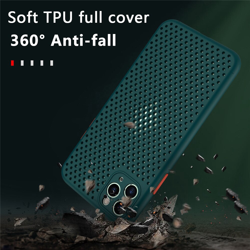 Ốp điện thoại tpu cá tính thoáng khí cho iPhone 11 Pro MAX XR XS Max X 8 7 Plus | BigBuy360 - bigbuy360.vn