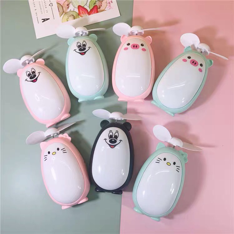 Quạt Tích Điện cầm tay Mini siêu dễ thương Mickey - Tích hợp Đèn LED siêu tiện lợi T3B2 | BigBuy360 - bigbuy360.vn