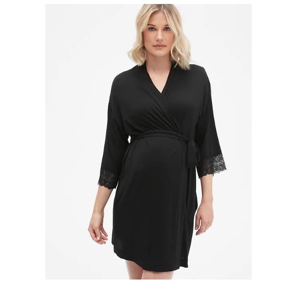 [Ảnh thật shop chụp] Áo choàng ngủ nữ / áo choàng tắm sexy thun lạnh VNXK black robe | BigBuy360 - bigbuy360.vn