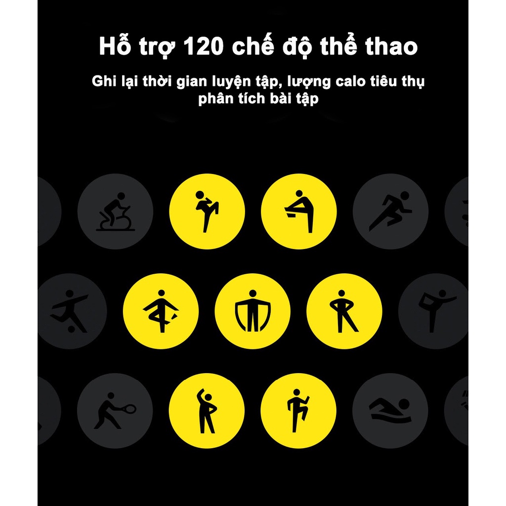 Vòng đeo tay thông minh Xiaomi Mi Band 7 Miband7 hỗ trợ Tiếng Việt