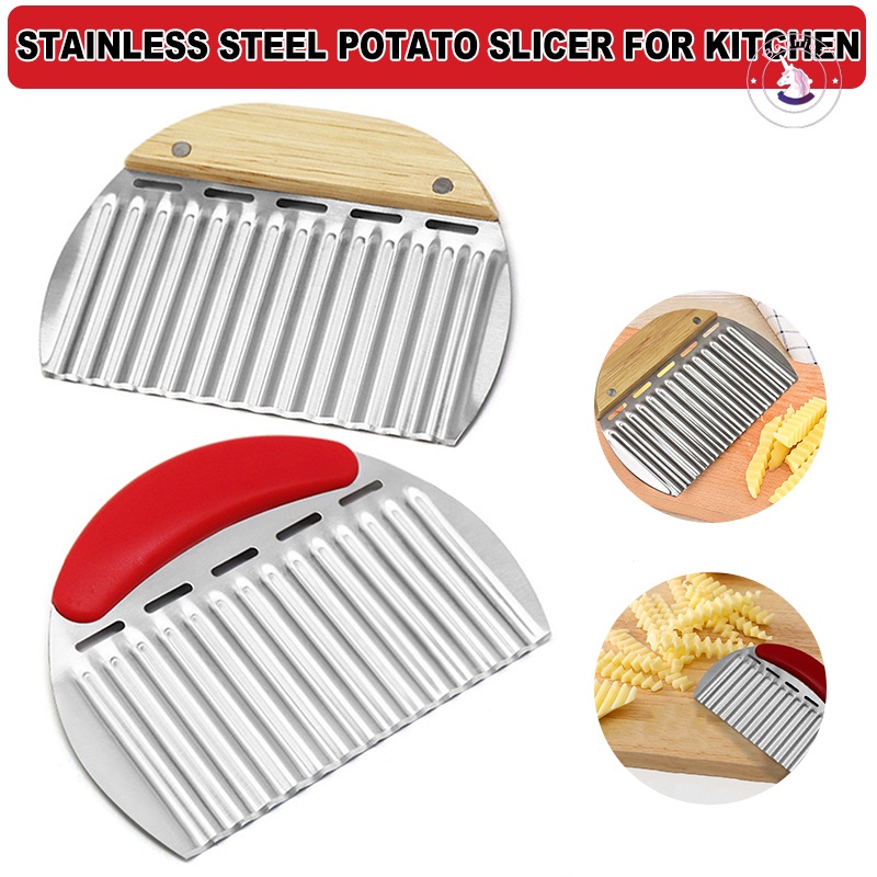 Dao cắt khoai tây gợn sóng bằng thép không gỉ