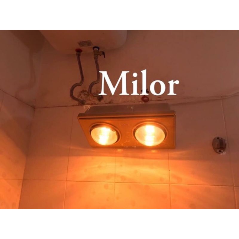 Đèn sưởi nhà tắm Milor 6002- 2 bóng