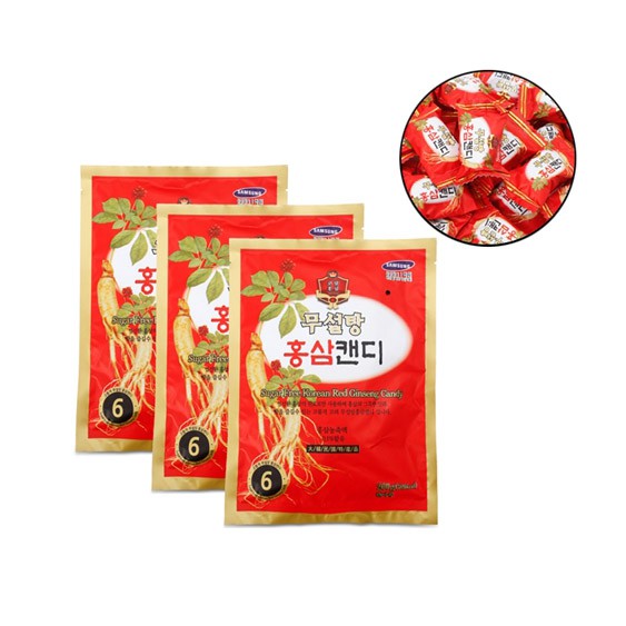 Kẹo hồng sâm không đường Hàn Quốc 500g