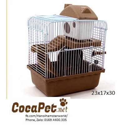 Lồng chuột hamster mini 2 tầng (ww, camp, robo)