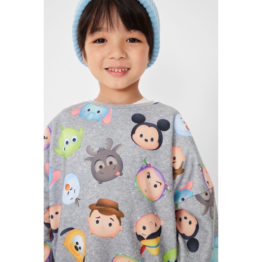 Bộ nỉ hoạt hình ngộ nghĩnh bé trai và bé gái ( fom to)