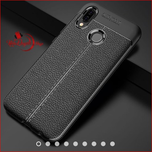 Ốp lưng Huawei Nova 3e dẻo vân da cao cấp