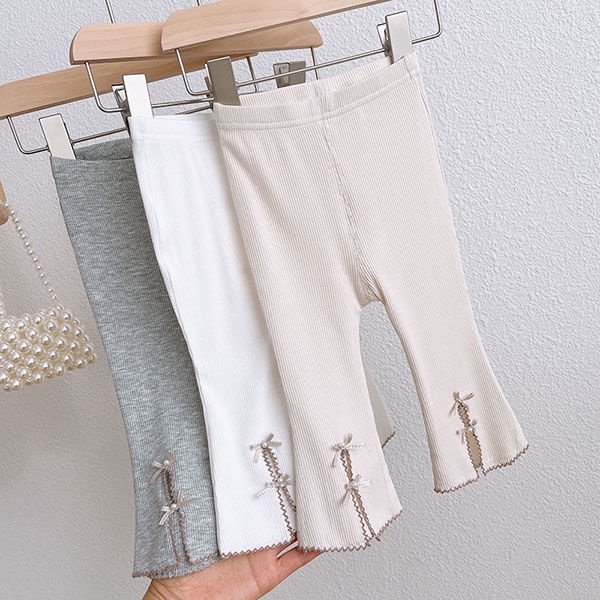 [Babycat Hàng Có Sẵn Bán Chạy Quần Dài Ống Loe Bằng Lụa Lạnh Co Giãn Phong Cách Nhật Hàn Thời Trang Mùa Hè Ngọt Ngào Mùa Hè Kiểu Hàn Quốc