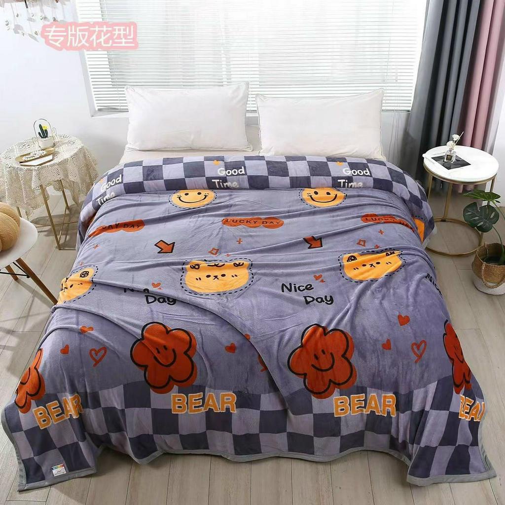 Chăn lông tuyết sữa MUJI hàn quốc đắp điều hòa ấm áp kích thước 2x2,3m nặng 1,1kg – Timibedding
