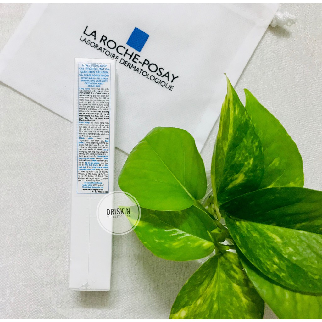 La Roche-Posay Kem Dưỡng Giảm Mụn Đầu Đen, Bóng Nhờn Và Cải Thiện Làn Da La Roche-Posay Effaclar K+ 40ml