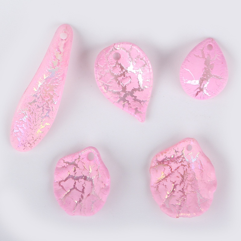 (1 cái)cánh hoa nhựa nứt nhiều size, Nguyên liệu làm trang sức cổ trang, Nguyên liệu diy