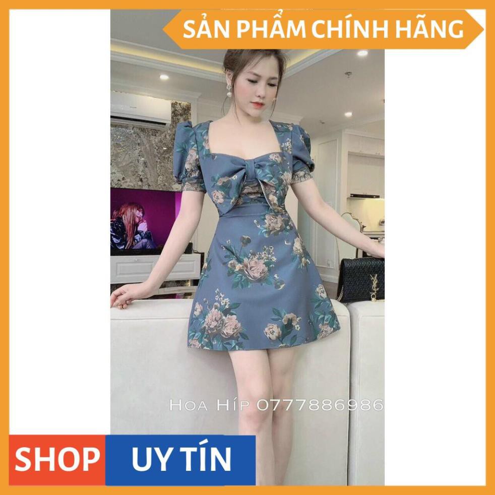 Đầm váy nữ dáng xòe, cổ bệt thắt nơ, tay phồng phong cách lịch thiệp, sang trọng, màu sắc đa dạng giúp nàng đi tiệc, dạo | BigBuy360 - bigbuy360.vn