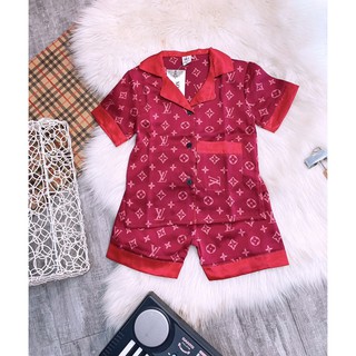 bộ pizama lụa satanh cho bé từ 8-22kg