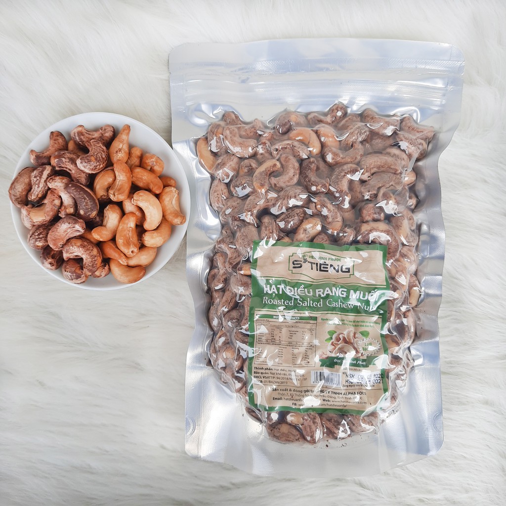 500Gr Hạt Điều Rang Muối Bình Phước Còn Lụa (Size 600-650 Hạt/ 1Kg) Túi Zip Hút Chân Không S'Tiêng | BigBuy360 - bigbuy360.vn