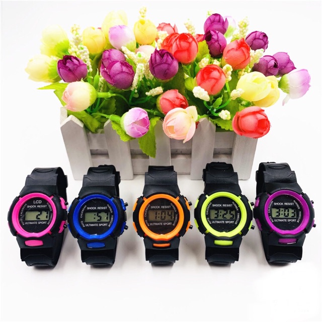 Đồng hồ nam nữ điện tử LCD/ULTIMATE SPORT dây nhựa dẻo thời trang | BigBuy360 - bigbuy360.vn
