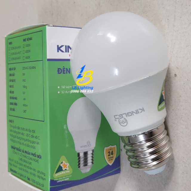 Đèn led Bulb Đổi màu 9W LB-9-A60-DM Kingled - Lê Bùi Lighting