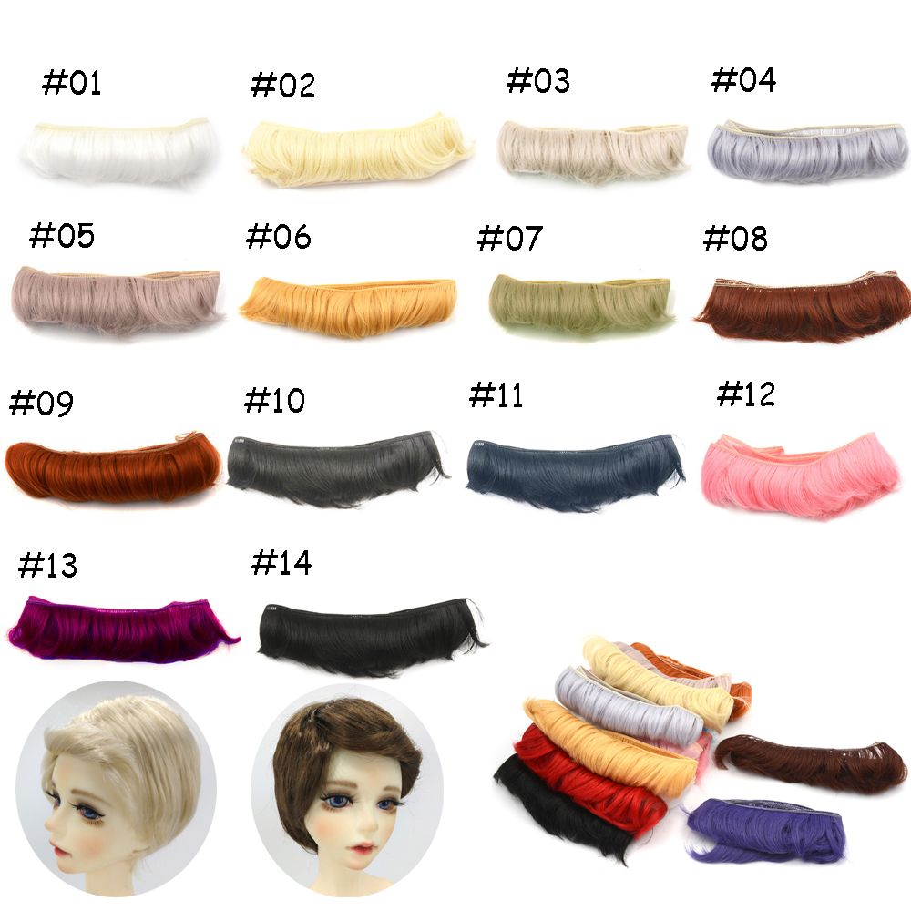 Tóc giả ngắn 5cm xinh xắn dành cho búp bê tỉ lệ 1/ 6 1/ 4 1/ 3