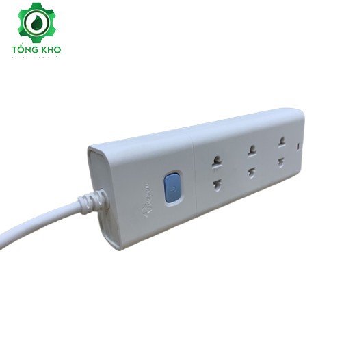 Ổ cắm điện Gongniu 3 ổ 1 công tắc dây dài 3m, 5m công suất 2500W/10A - Tổng kho kim khí điện nước