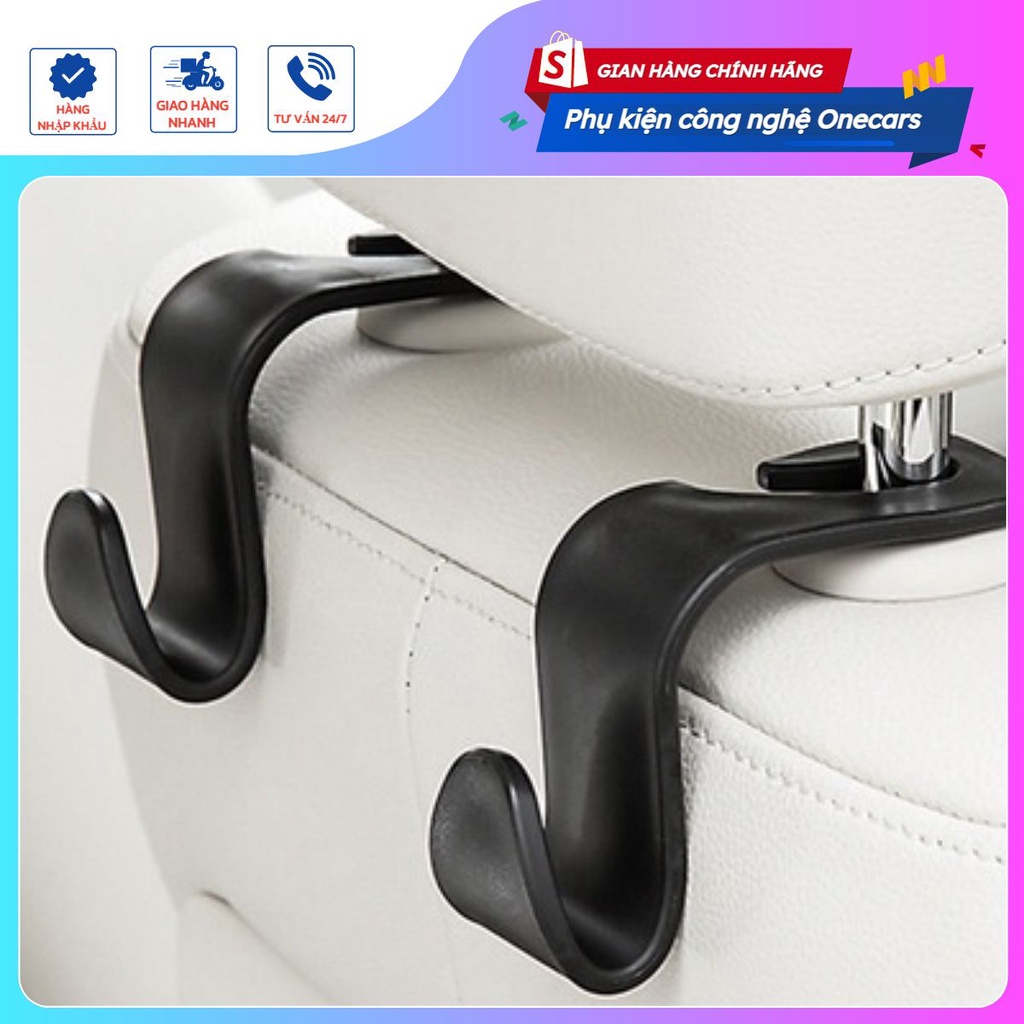 Móc treo đồ nhựa ĐƠN sau ghế xe hơi ô tô LOẠI 1 DẦY đẹp