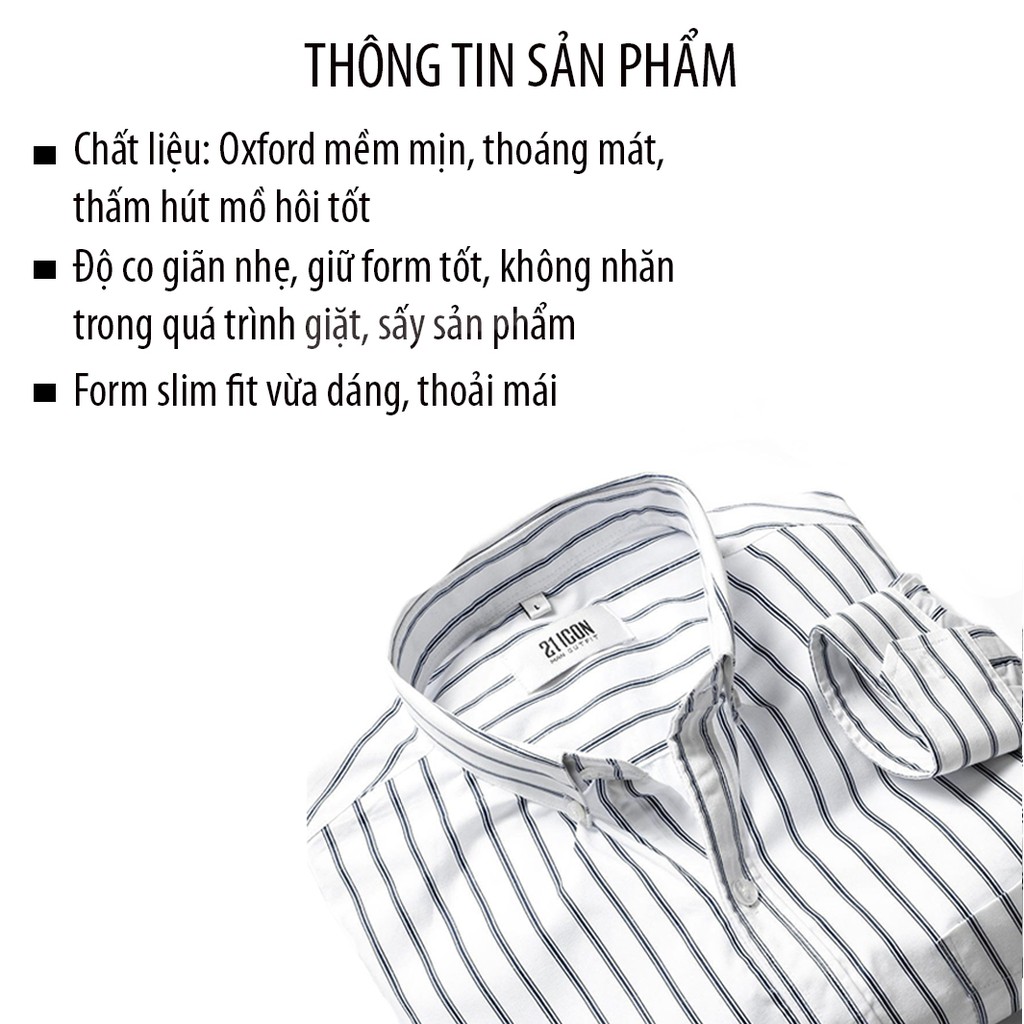 Áo sơ mi nam DOUBLE'D kẻ ba sọc SDGTRANG00 | BigBuy360 - bigbuy360.vn