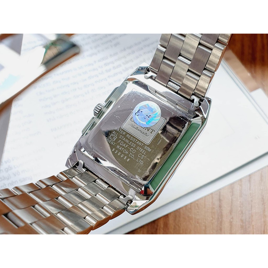 Đồng hồ nam mặt vuông Orient Automatic CFDAF002B - Cực độc đáo và lạ mắt