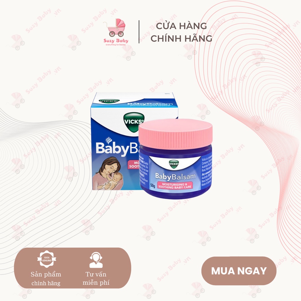 Dầu Vicks Baby Balsam - dầu bôi ấm ngực cho bé