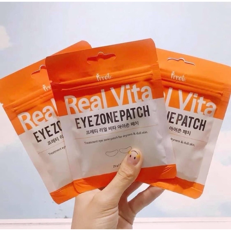 MẶT NẠ MẮT PRRETI REAL VITA EYEZONE PATCH