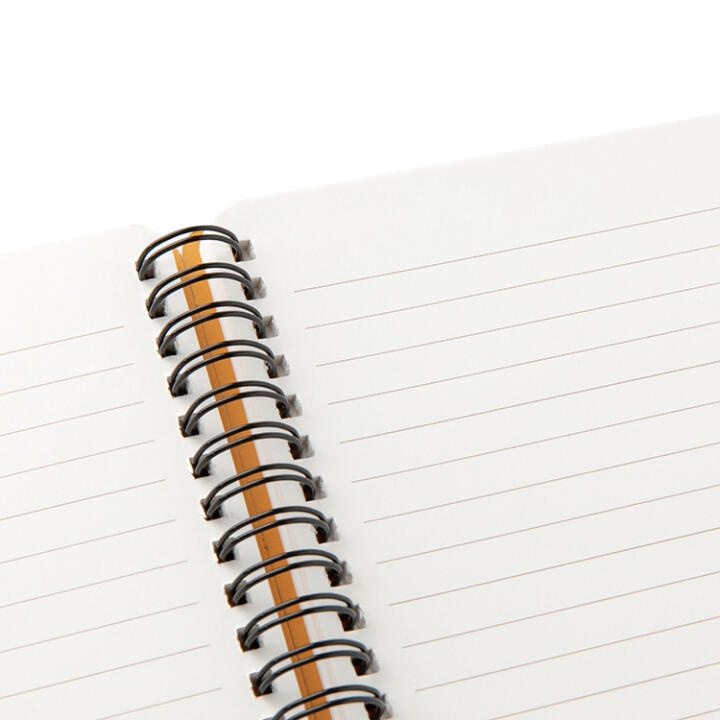 Sổ Ghi Chú ARTBOX Hàn Quốc Gáy Lò Xo Bìa Da Màu Vàng Nổi Bật