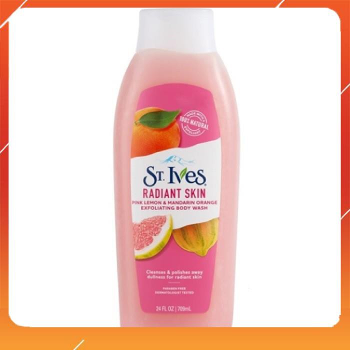 Sữa tắm làm sáng da Hương Cam Chanh St. Ives Even & Bright body wash 709ml