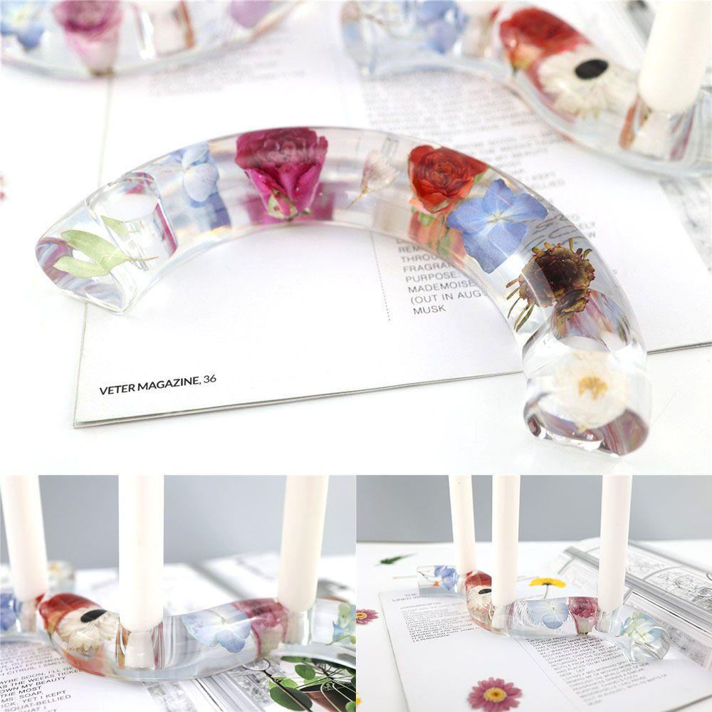 Khuôn Silicone Làm Giá Đỡ Đèn Cầy Bằng Epoxy Độc Đáo DIY