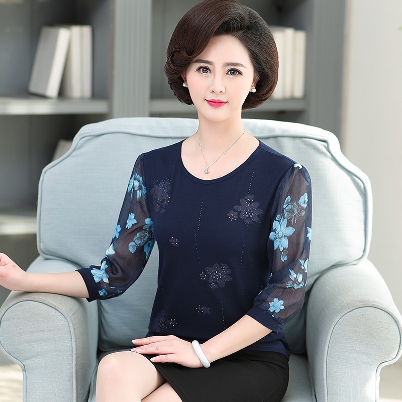 Áo nữ-áo trung niên thun tay lỡ