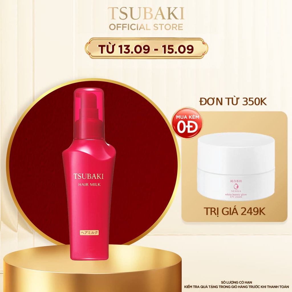 Sữa dưỡng tóc Tsubaki chống nắng và phục hồi hư tổn 100ml