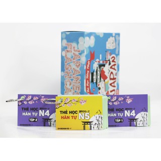 Thẻ Học Hán Tự Tiếng Nhật N4 - N5 - Flashcards Kanji Sơ Cấp (Tái Bản Mới Nhất)