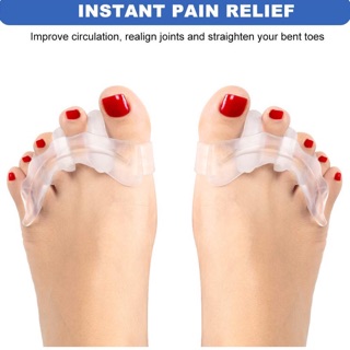 Silicon tách ngón định hình ngón chân ngăn ngừa bunion ngón chân xiên quẹo chồng chéo lên nhau