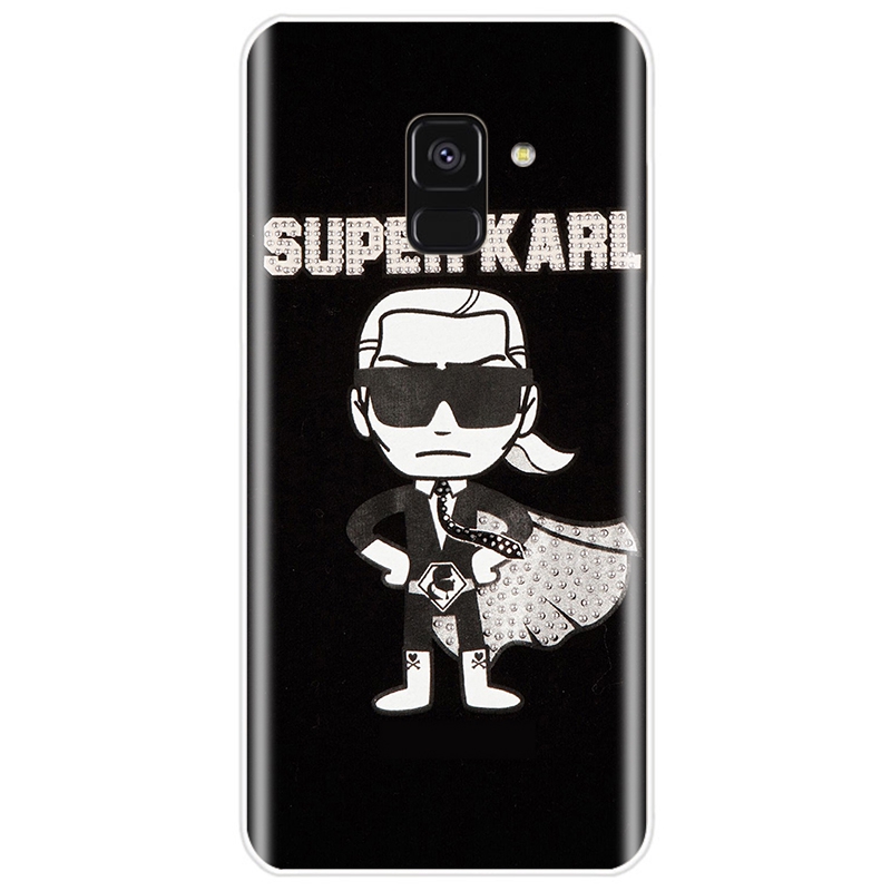 Ốp Điện Thoại Tpu Silicon Mềm Hình Moda Karl Lagerfeld Verde Duro Cho Samsung Galaxy A5 2016 A5 2017 A6 A7 A8 2018 A50