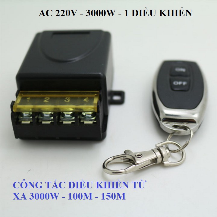 Công tắc điều khiển từ xa 1000m/5000w/30A/220V RF