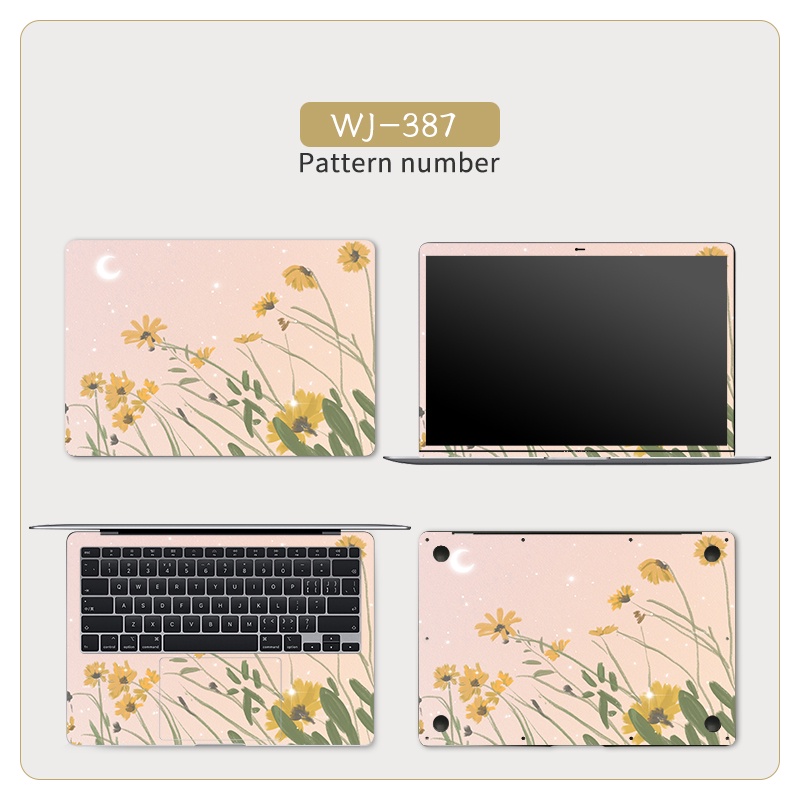 Set 4 Miếng Dán laptop Trang Trí Cho acer asus lenovo dell hp huawei