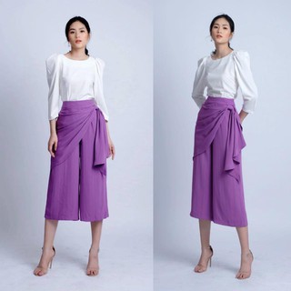 Quần ống rộng nơ
