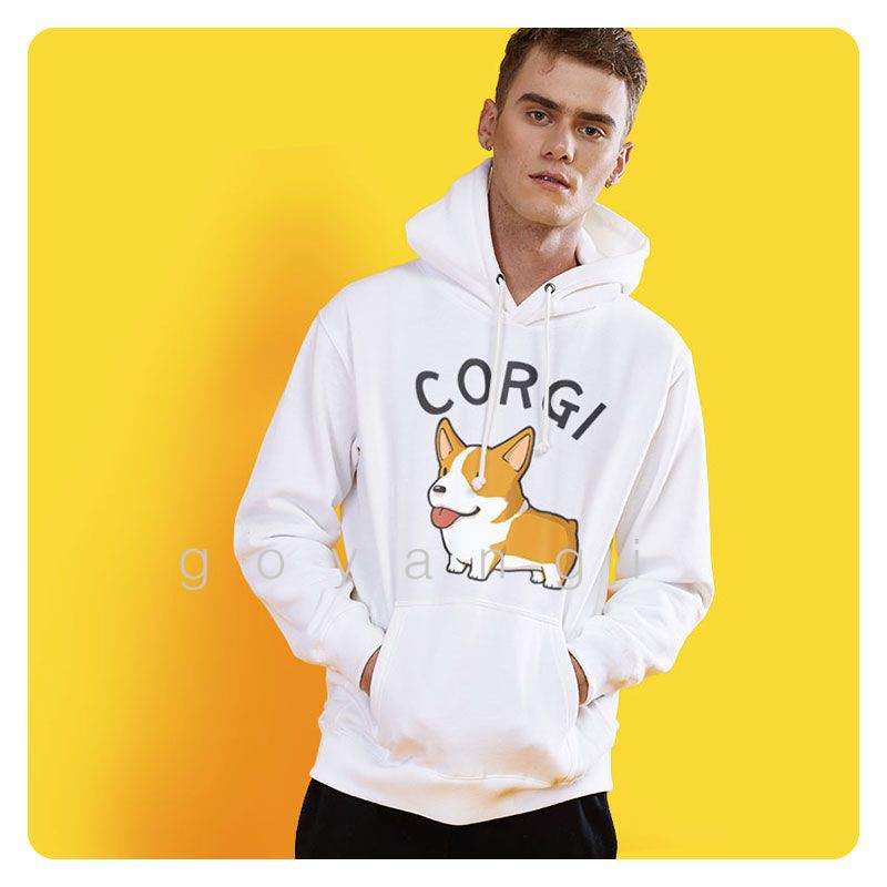 Áo hoodie goyangi Corgi Cute oversize phong cách hàn quốc