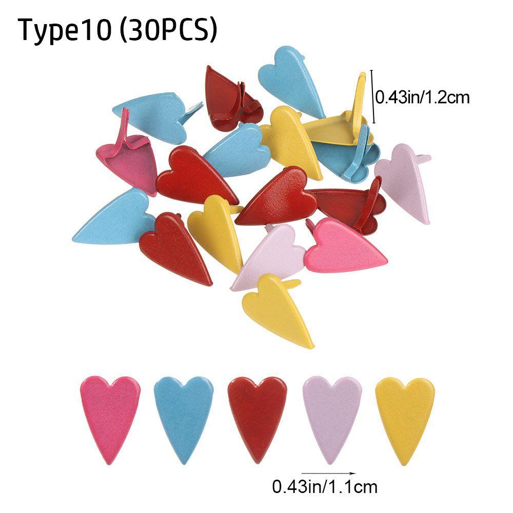 Set 30 / 50 Chốt Kim Loại Đính Đá Trang Trí Sổ Tay DIY