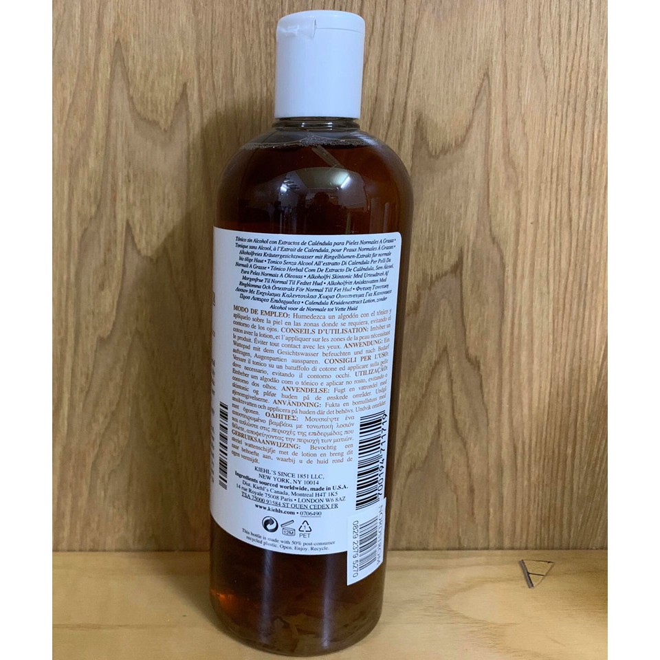 Nước hoa hồng Hoa Cúc Kiehls Calendula Herbal Extract Alcohol-Free 500ml