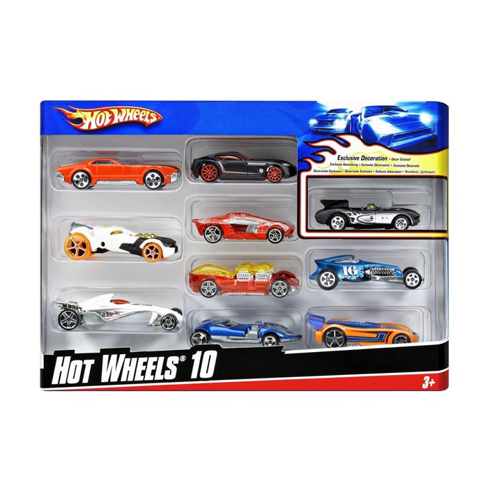 Bộ 10 xe cơ bản HOT WHEELS "54886"