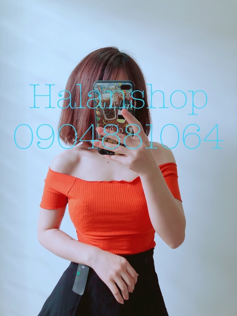 Áo trễ vai croptop thun gân không bao giờ lỗi mốt | BigBuy360 - bigbuy360.vn