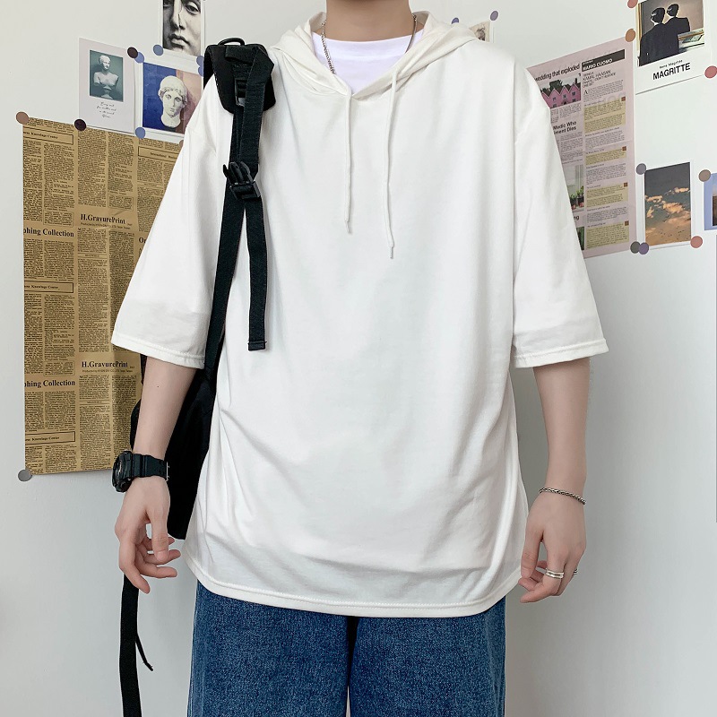 Áo Hoodie Tay Ngắn Thời Trang Dành Cho Nam