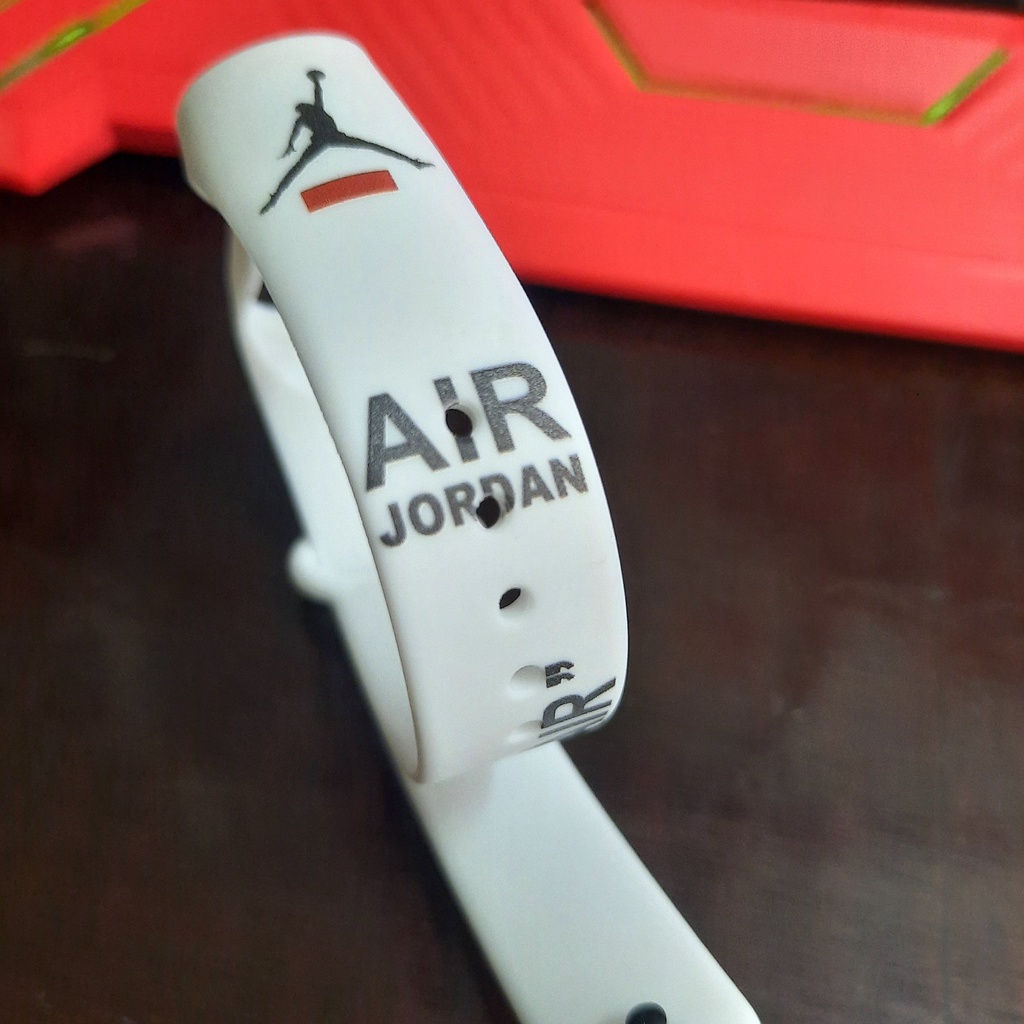 Dây đeo mi band 3 4 màu trắng Air Jordan