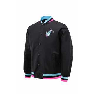 NBA Áo Khoác Thể Thao Bóng Rổ Thêu Logo Miami