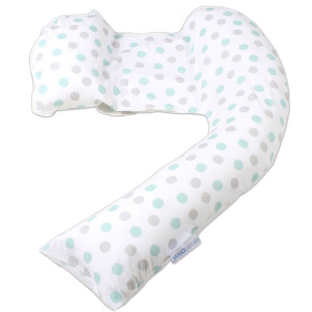 Gối đa năng cho mẹ bầu từ Anh ( Chấm bi xám xanh )
