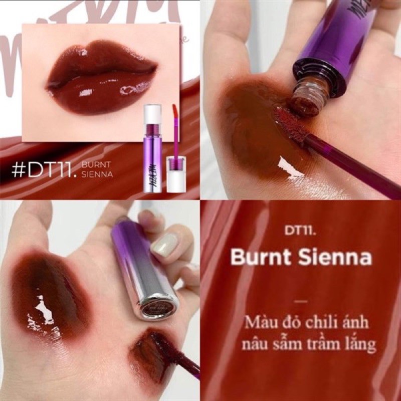 Son Tint Bóng Merzy Aurora Dewy Tint #DT11: Burnt Sienna