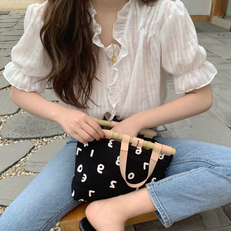 Áo Nữ Tay Ngắn Cổ Chữ V Thời Trang Thanh Lịch Tao Nhã